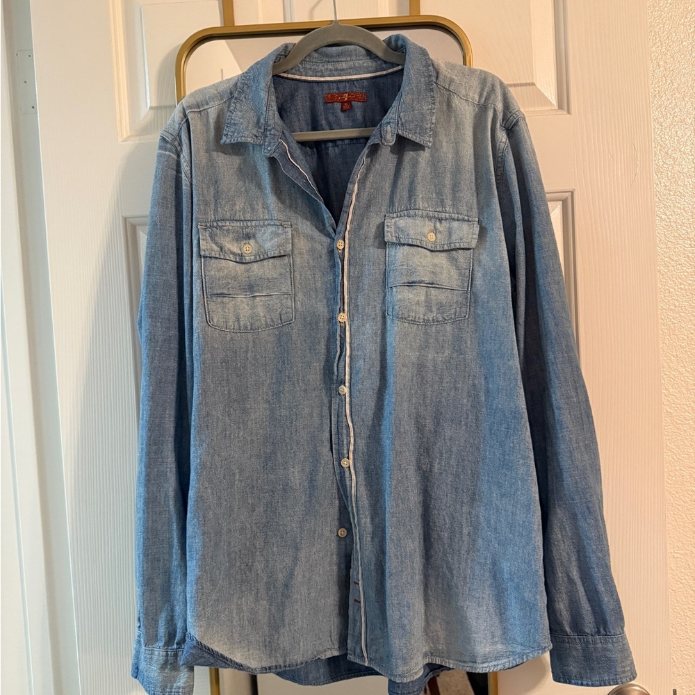 7 For All Mankind Denim Shirt